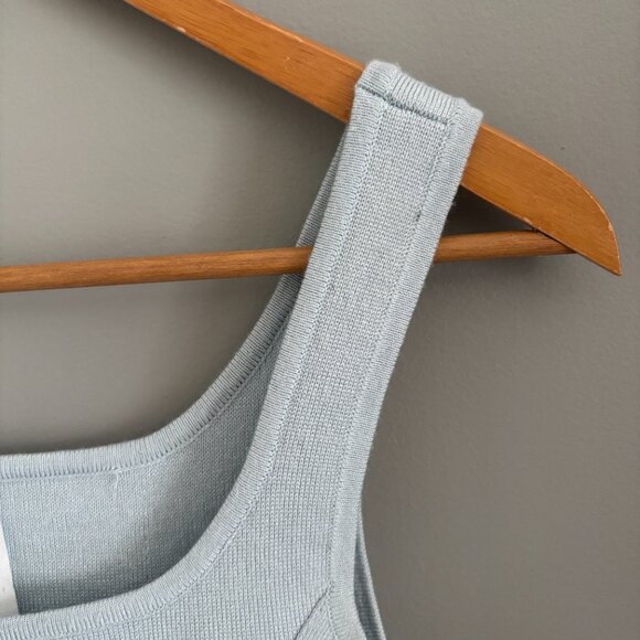 Ice Blue Corset Style Knit Top by Dreamers - Picture 5 of 6